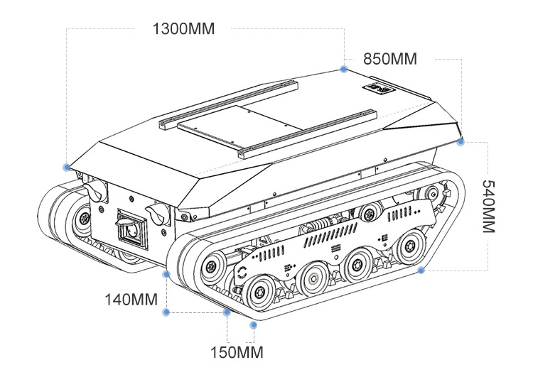 Crawler Dumper Truck Chassis w - đánh giá và giá Robot Chassis
