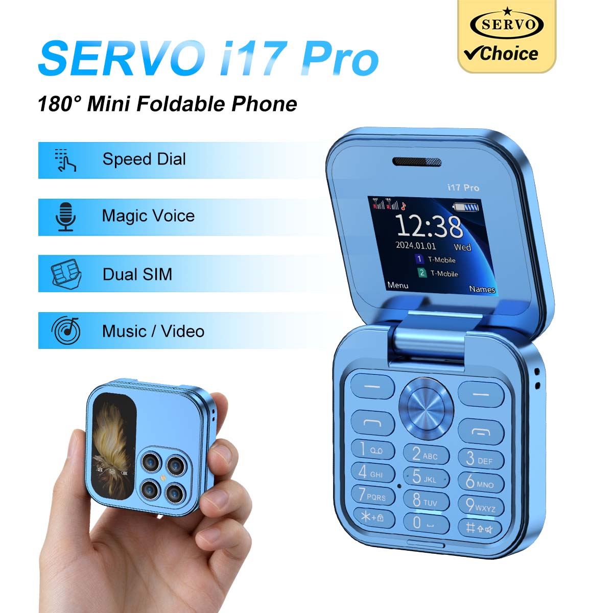 SERVO Mini Pocket Foldable Mob - đánh giá và giá Servo Pan Tilt