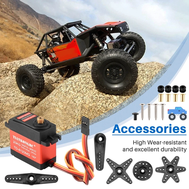 TD-8120MG Waterproof Metal Gea - đánh giá và giá Servo Pan Tilt