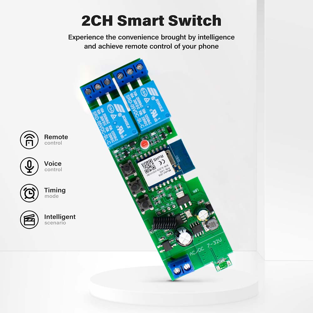 WiFi 2 Channel Smart Home Rela - đánh giá và giá Motor Driver Module