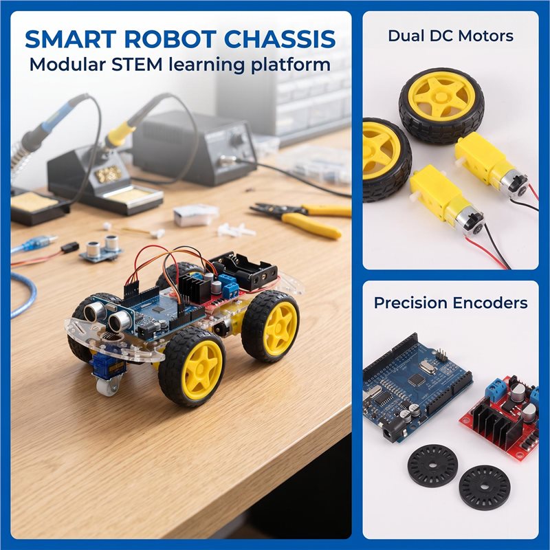 ABXE-Smart Robot Car Chassis K - đánh giá và giá Arduino Robot