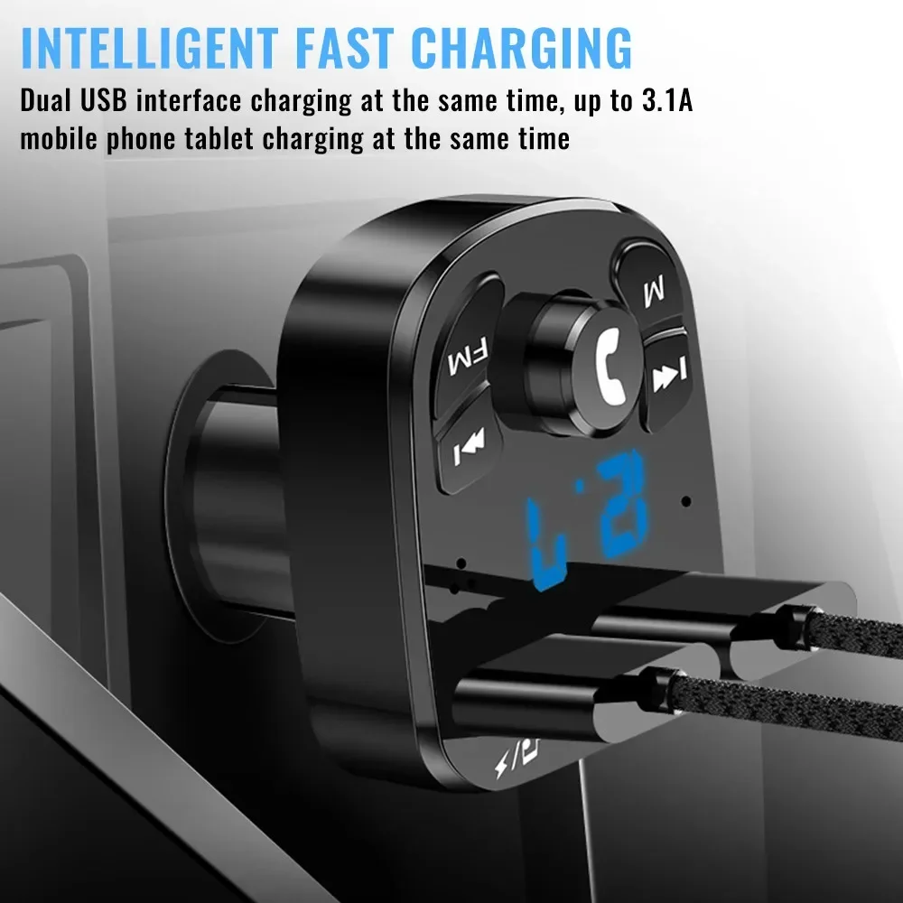 Car Handsfree Bluetooth5.0 FM  - đánh giá và giá Robot Bluetooth Car