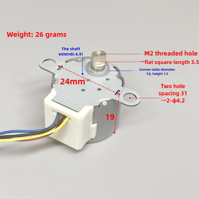 24BYJ48  DC 5V Stepper Motor D - đánh giá và giá Dc Motor