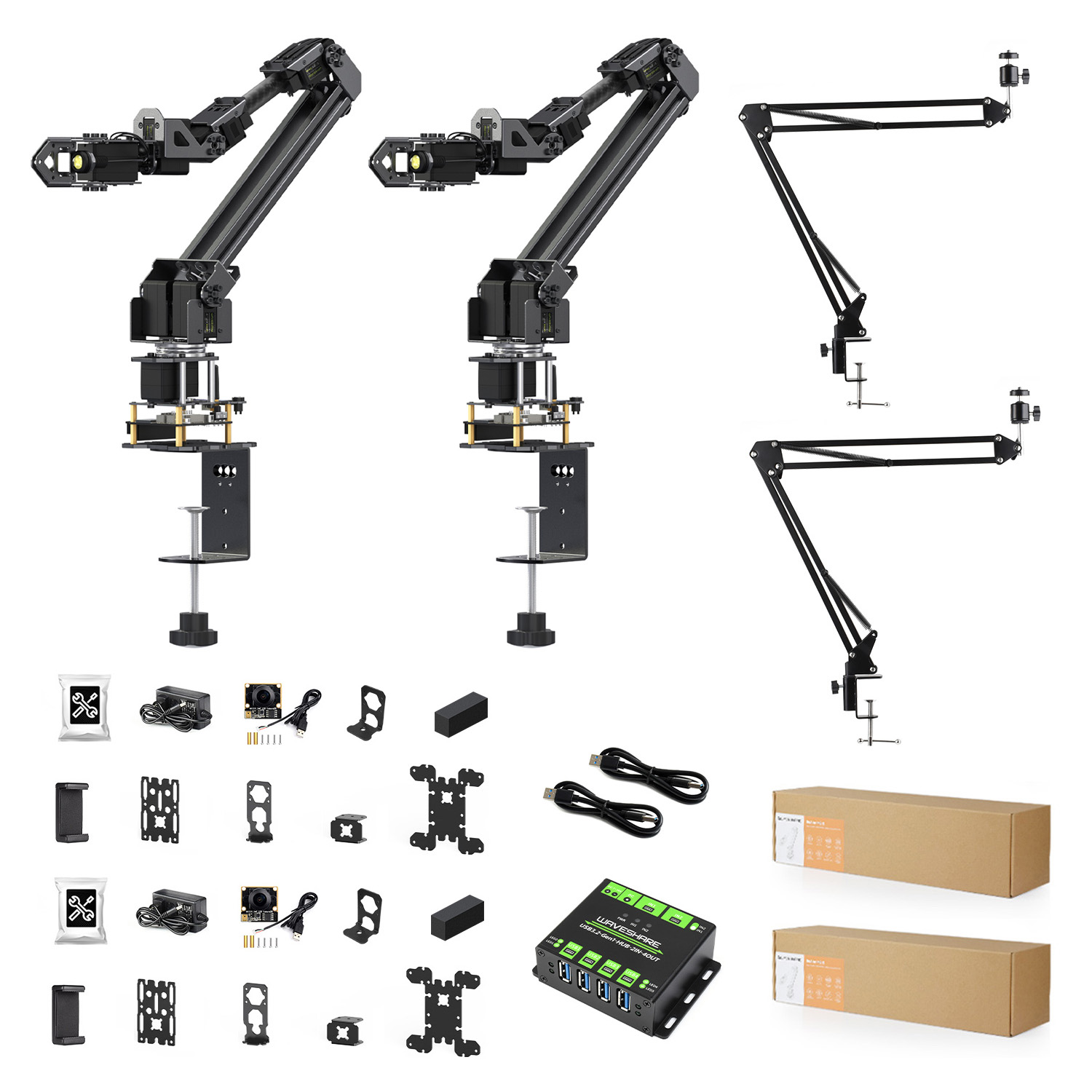 Waveshare 5+1DOF Robotic Arm K - đánh giá và giá Robot Arm Kit