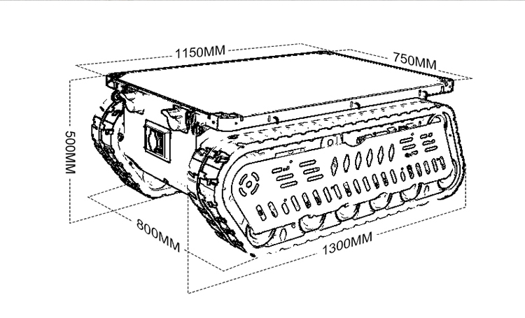 Heavy Duty Tank Chassis Robot  - đánh giá và giá Robot Chassis