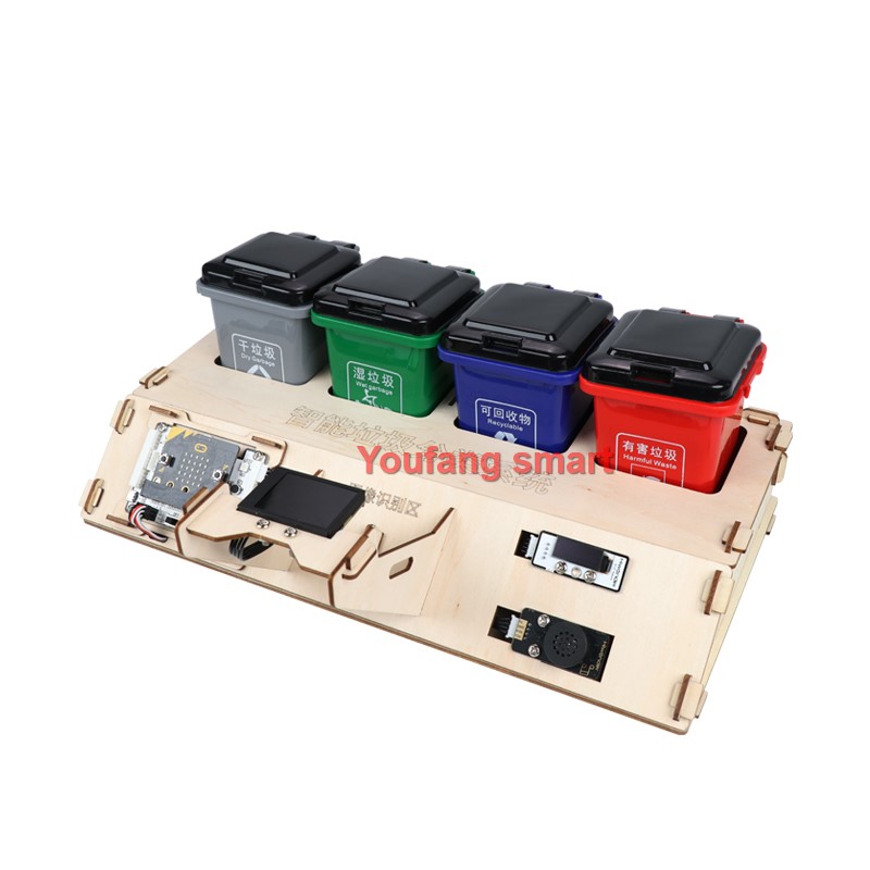Waste Sorting Robot Kit AI Vis - đánh giá và giá Microbit Robot
